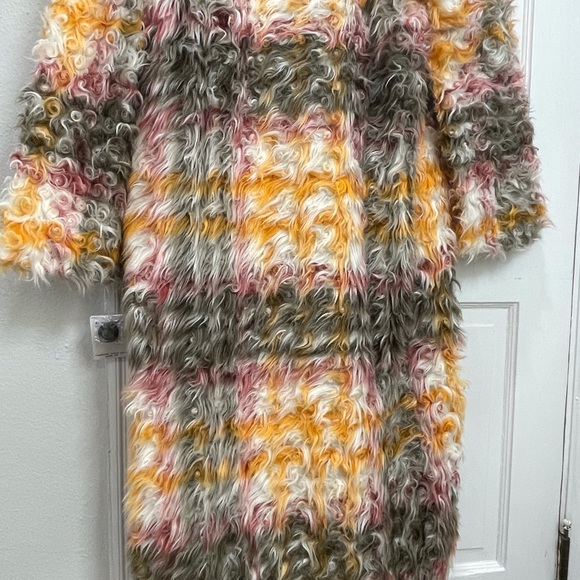 Free People Vibrant Fuzzy Pea Coat - Picture 6 of 12